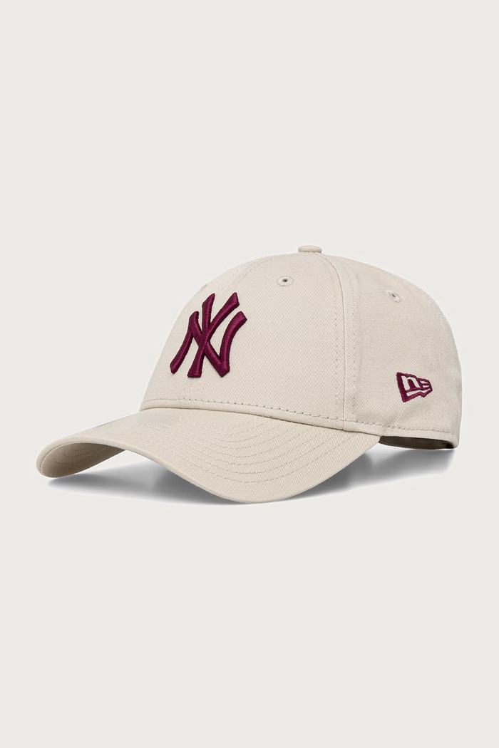 New Era czapka z daszkiem bawełniana LEAGUE ESS 9FORTY® beżowy 60915726