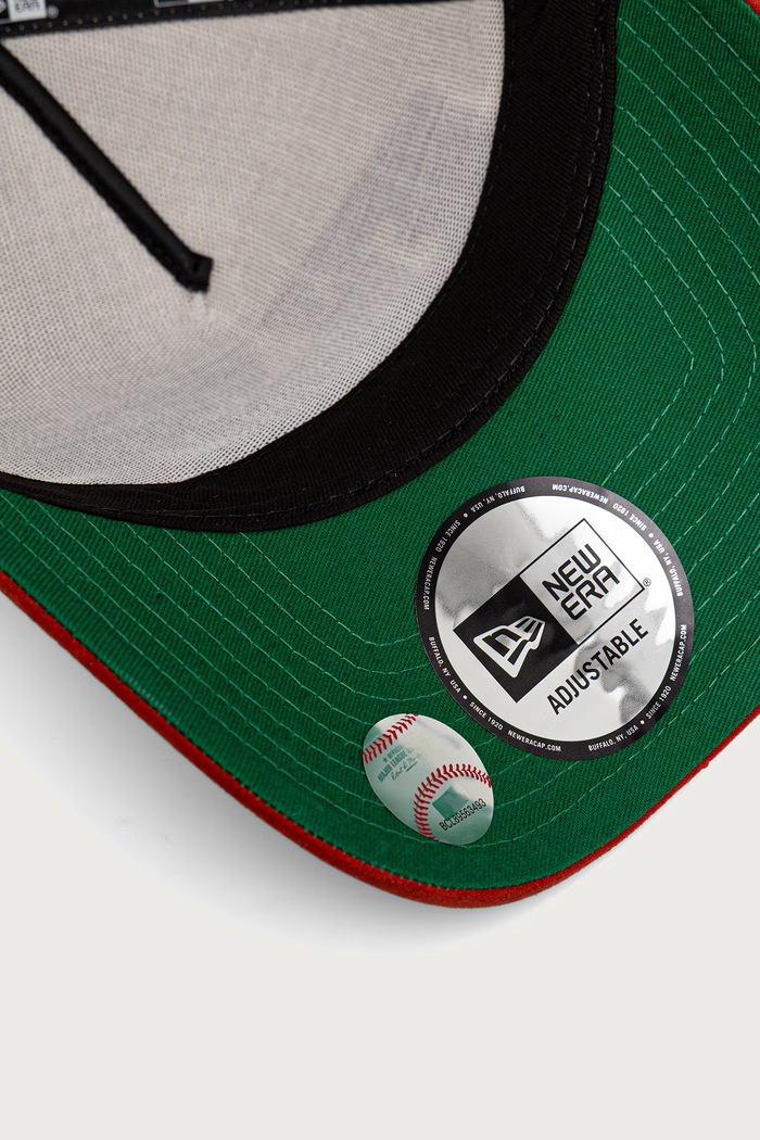New Era czapka z daszkiem bawełniana WORDMARK SUEDE E-FRAME beżowy 60915997