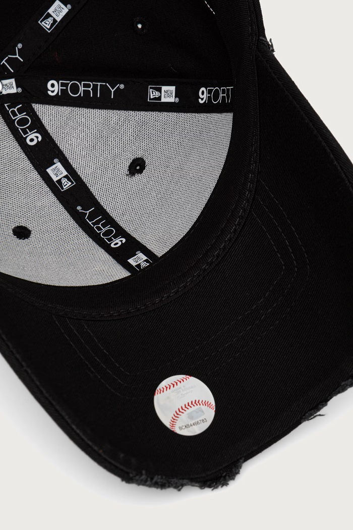 New Era czapka z daszkiem bawełniana STITCHED 9FORTY® czarny 60915981