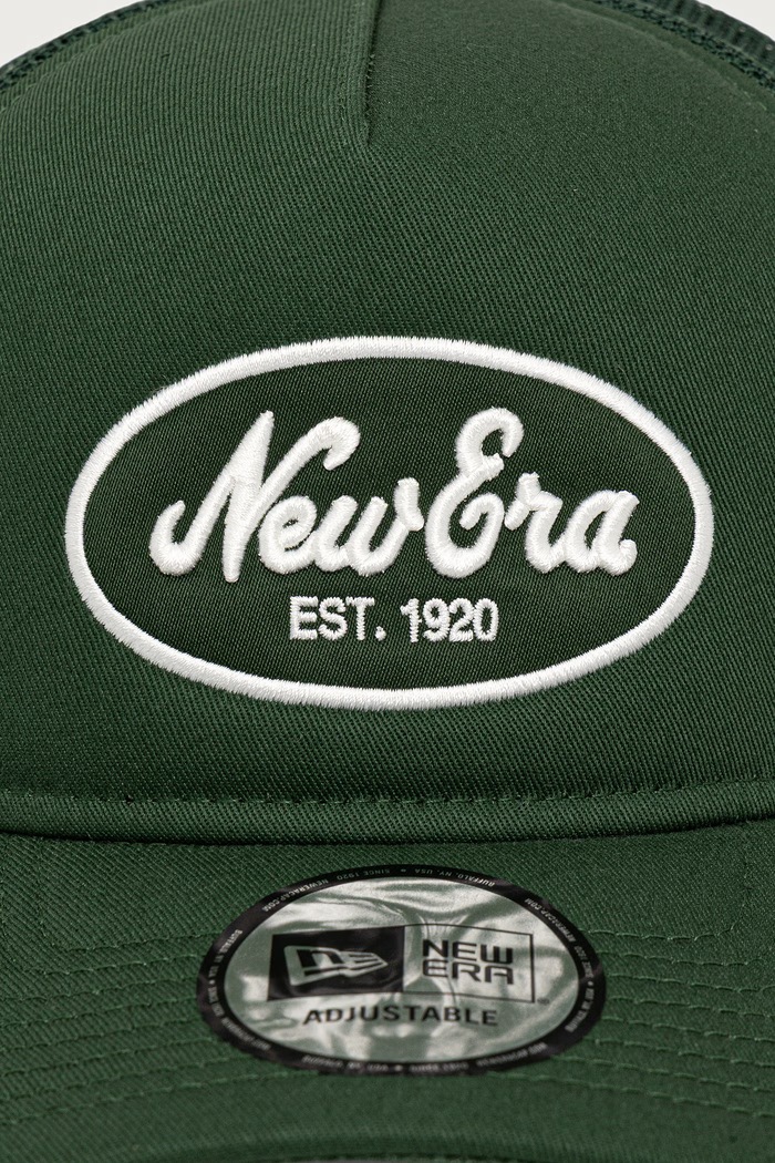 New Era czapka z daszkiem trucker OVAL FOAM PATCH TRUCKER 60915771 zielony AW26