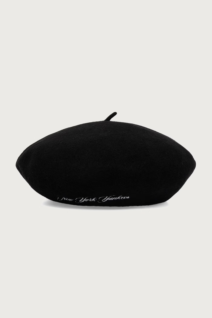 New Era Beret wełniany WOOL SCRIPT 60915736 czarny AW26