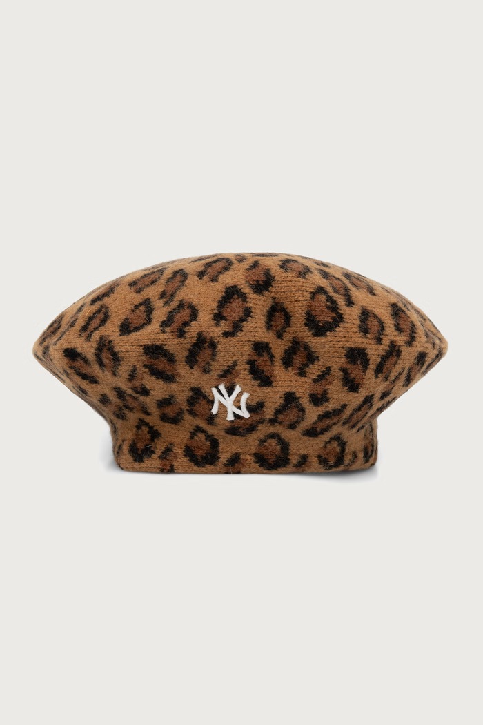 New Era Beret wełniany LEOPARD brązowy 60915988