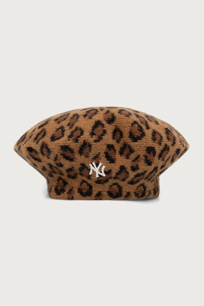 New Era Beret wełniany LEOPARD brązowy 60915988