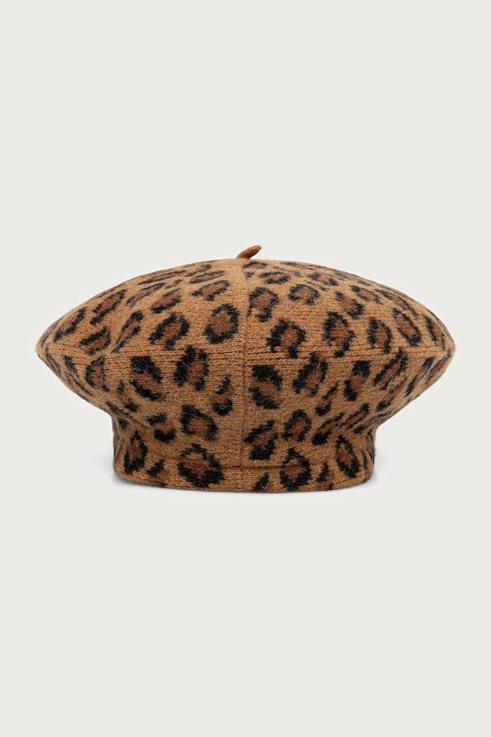 New Era Beret wełniany LEOPARD 60915988 brązowy AW26