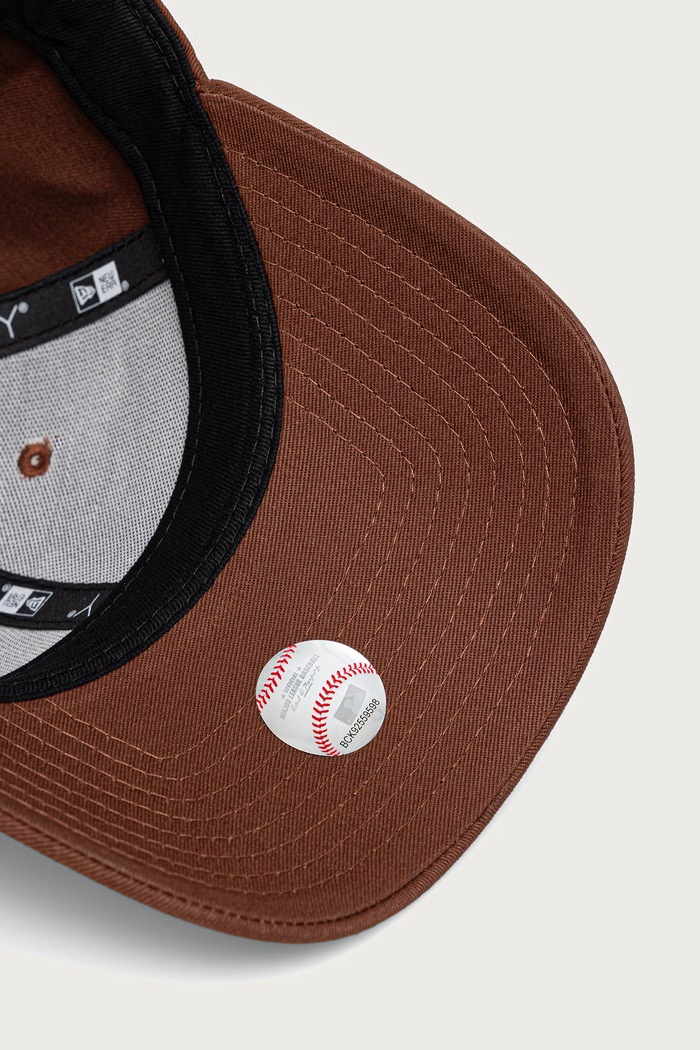 New Era czapka bejsbolówka bawełniana LEAGUE ESS MIDI 9FORTY® brązowy 60915932