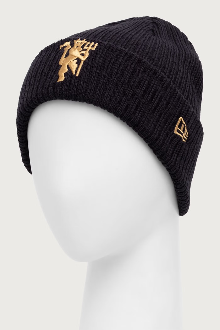 New Era czapka beanie CUFF MANCHESTER UNITED FC 60897685 czarny AW26