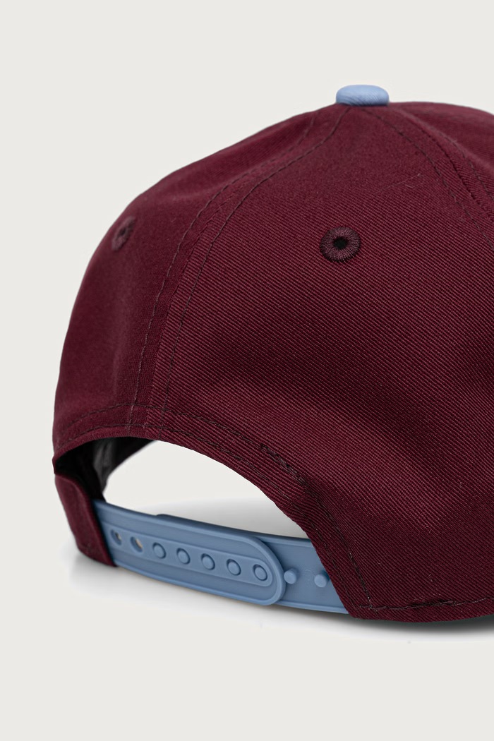 Akcesoria New Era czapka z daszkiem bawełniana 9FORTY® ASTON VILLA FC 60897597 bordowy