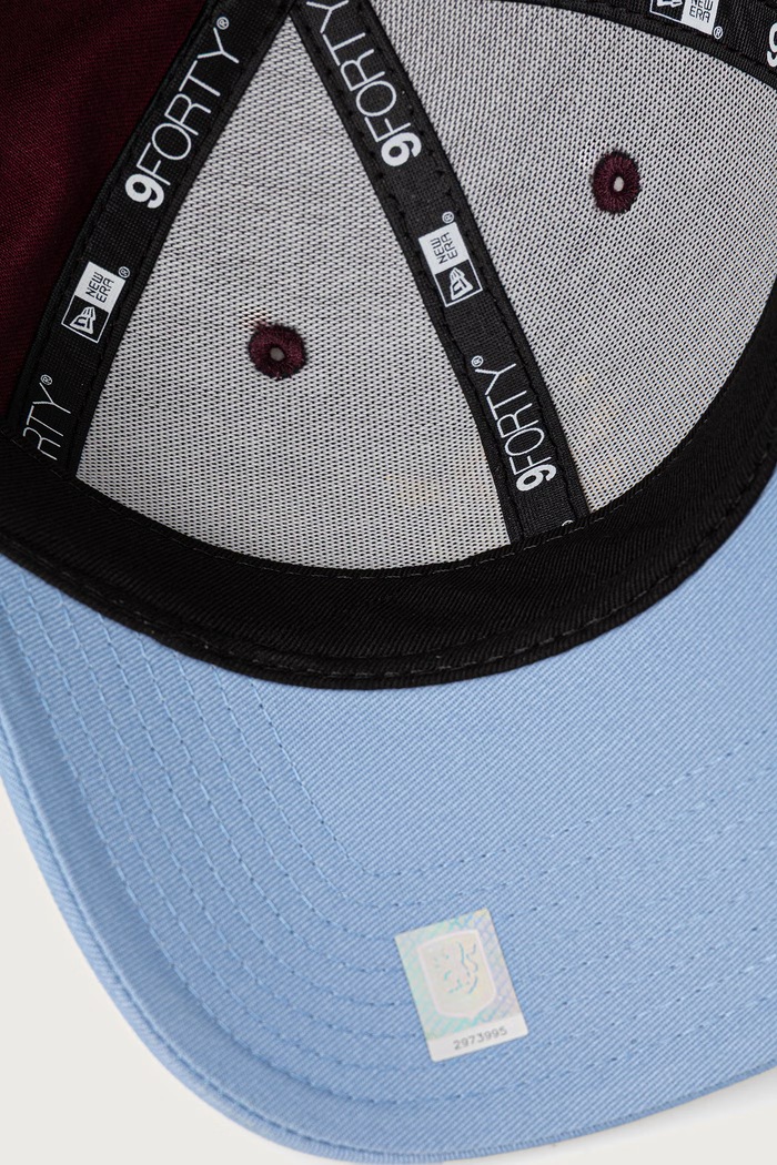 New Era czapka z daszkiem bawełniana 9FORTY® ASTON VILLA FC bordowy 60897597