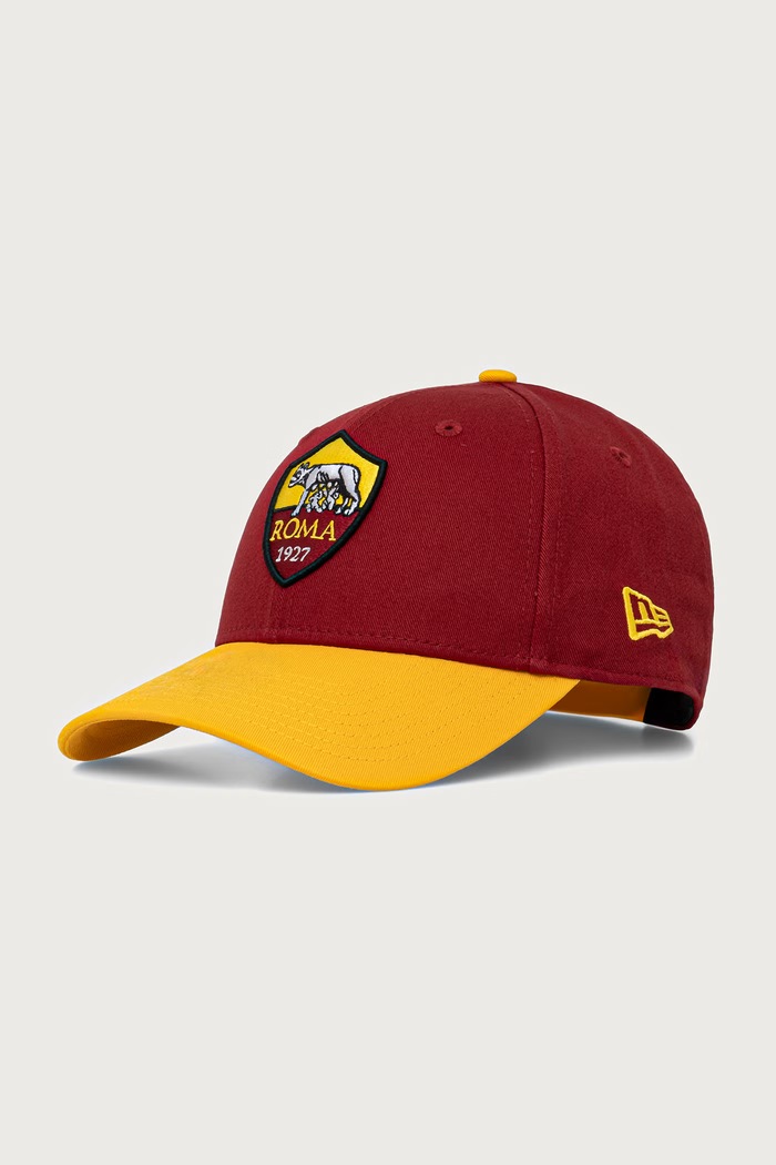New Era czapka bejsbolówka bawełniana 9FORTY® ASROMA bordowy 60897535