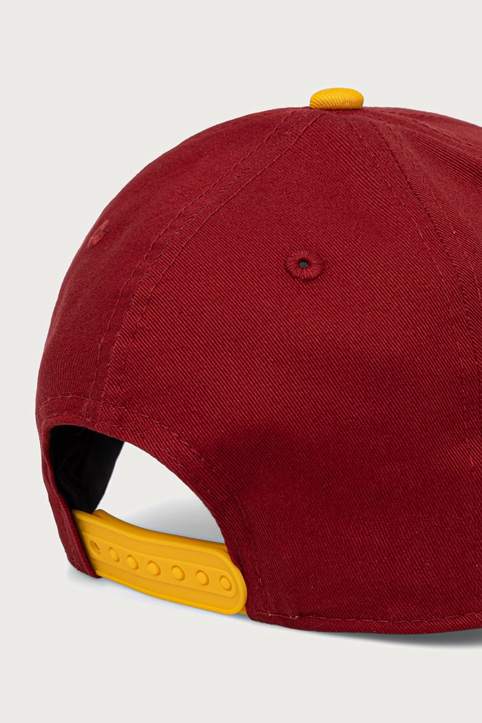 Akcesoria New Era czapka bejsbolówka bawełniana 9FORTY® ASROMA 60897535 bordowy
