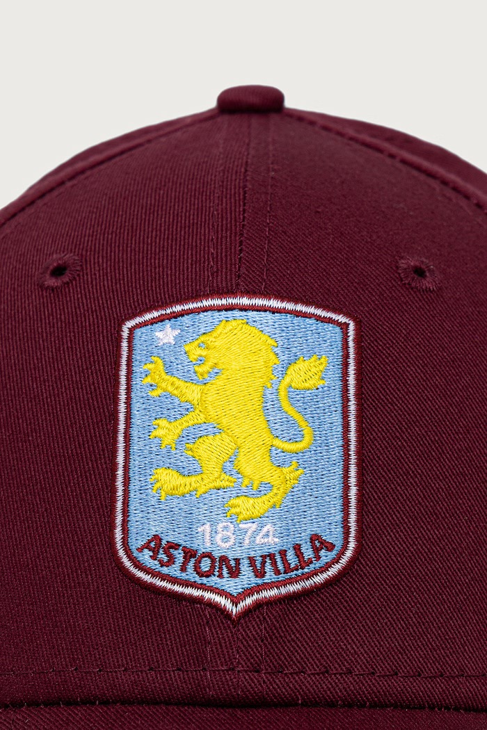 New Era czapka z daszkiem bawełniana 9FORTY® ASTON VILLA FC 60850849 bordowy AW26