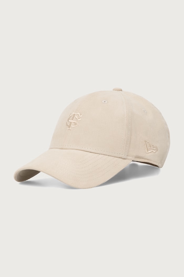 New Era czapka z daszkiem sztruksowa 9FORTY® STADE TOULOUSAIN beżowy 60564731