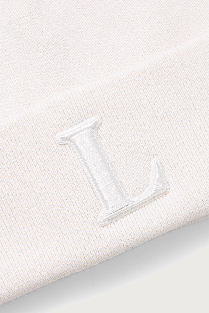 Lacoste Czapka beanie z wełną RB9901 beżowy AW26