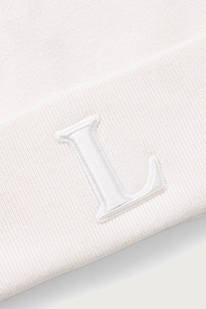 Lacoste Czapka beanie z wełną RB9901 beżowy AW26