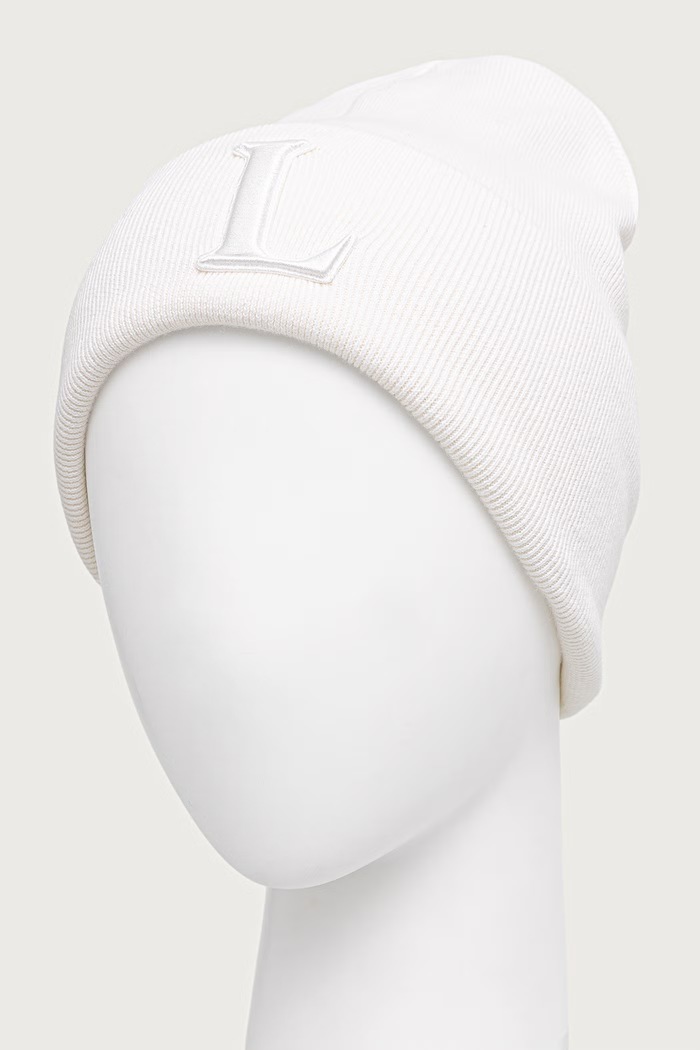 Akcesoria Lacoste Czapka beanie z wełną RB9901 beżowy