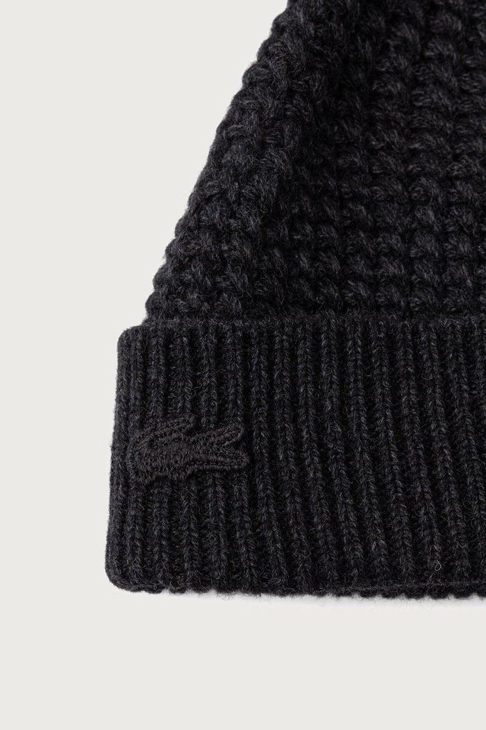 Lacoste Czapka beanie z wełną RB9881 szary AW26
