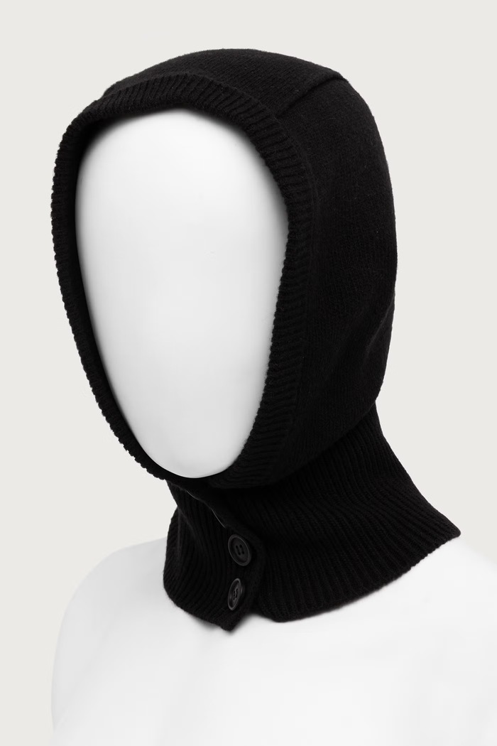 Lacoste Kaptur z wełny merino RB0064 czarny AW26