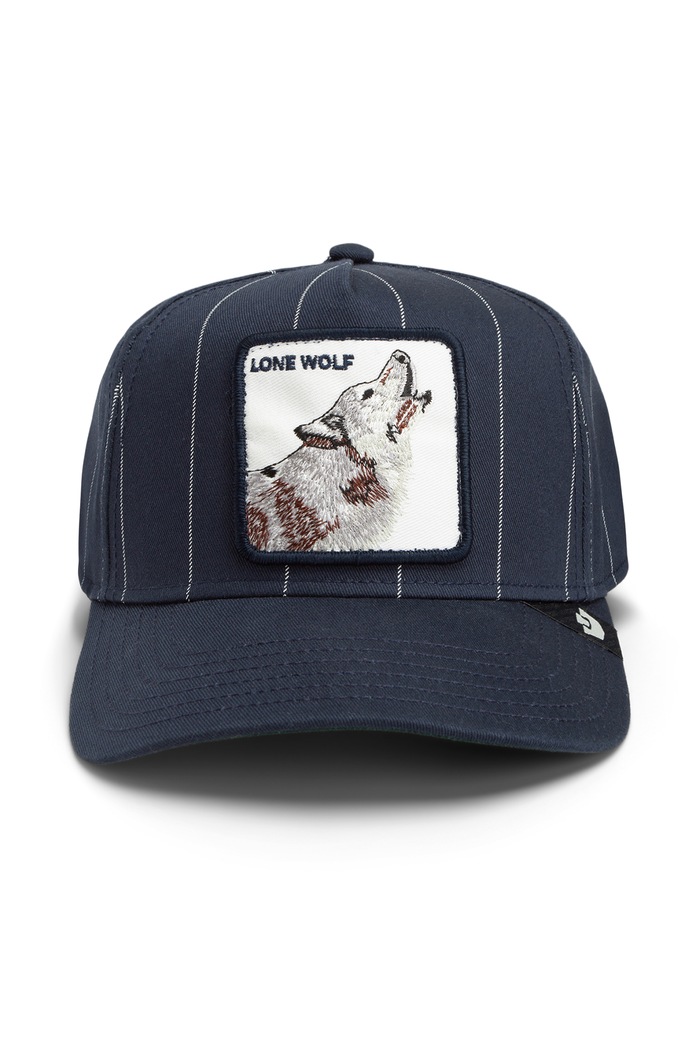 Goorin Bros Czapka z daszkiem trucker Pinstripe Wolf 101.4006 granatowy AW26