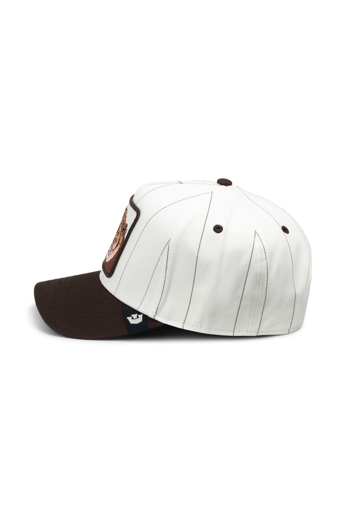 Akcesoria Goorin Bros Czapka z daszkiem bawełniana Pinstripe Lion 101.4002 biały