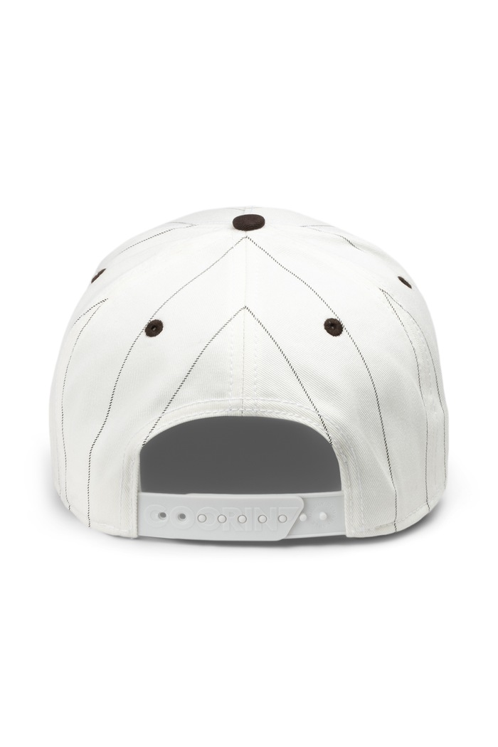 Czapka z daszkiem bawełniana Pinstripe Lion Goorin Bros 101.4002 biały