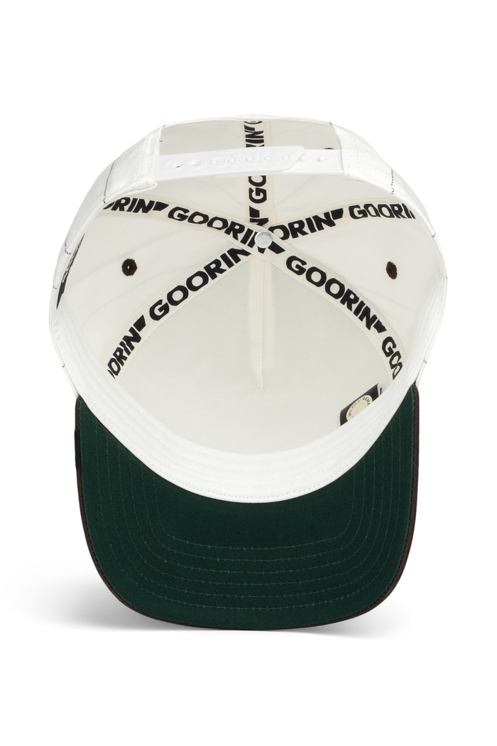 Goorin Bros Czapka z daszkiem bawełniana Pinstripe Lion 101.4002