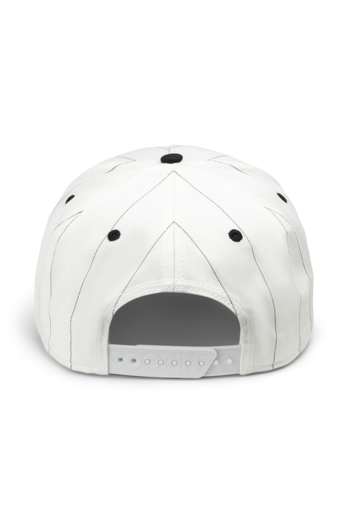 Czapka z daszkiem bawełniana Pinstripe Panther Goorin Bros 101.4001 biały