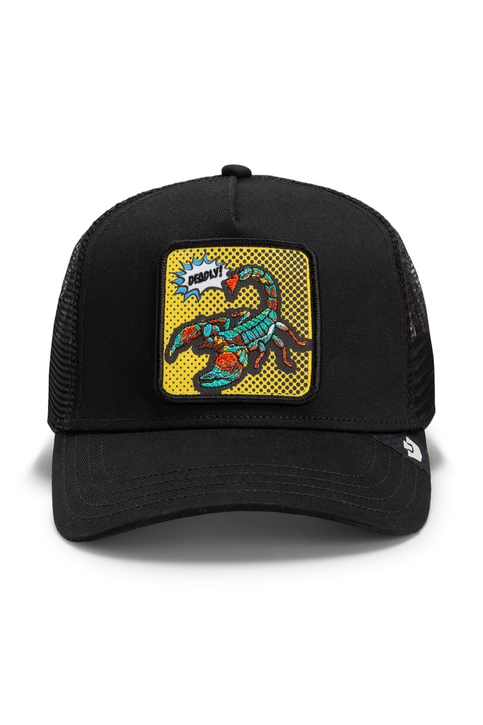 Goorin Bros Czapka z daszkiem trucker POPArt - Deadly Scorpion 101.3291 czarny AW26