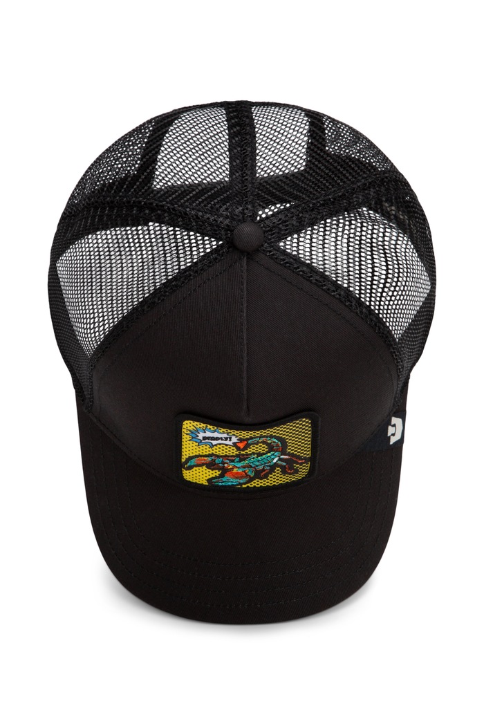 Czapka z daszkiem trucker POPArt - Deadly Scorpion Goorin Bros czarny 101.3291