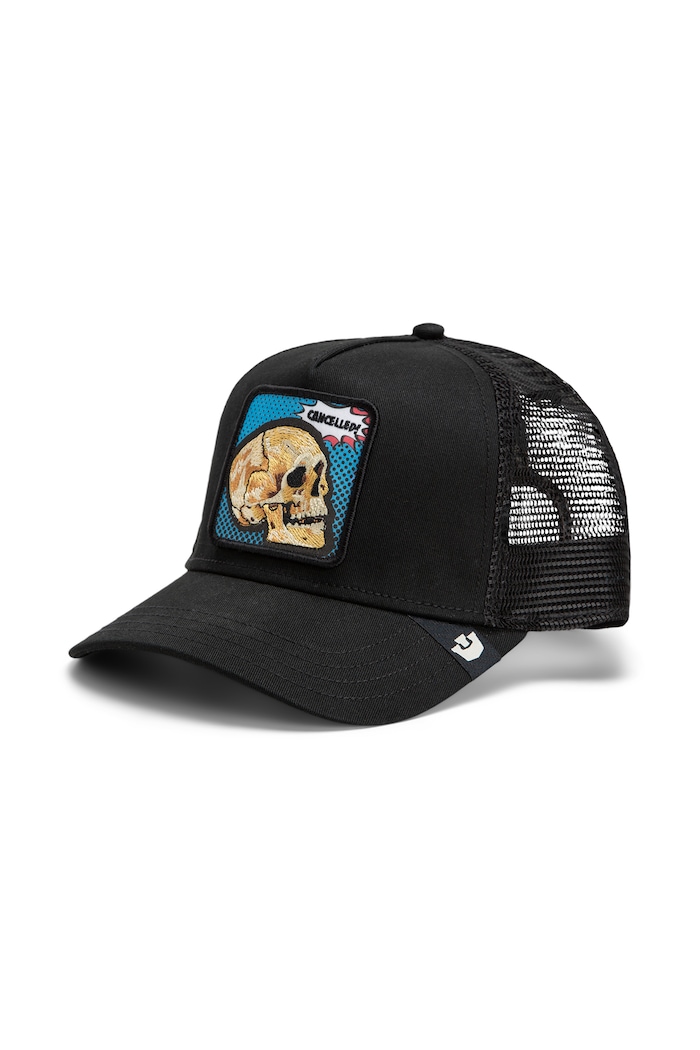 Goorin Bros Czapka z daszkiem trucker POPArt - Cancelled Skull czarny 101.3290