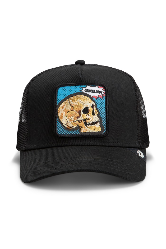 Goorin Bros Czapka z daszkiem trucker POPArt - Cancelled Skull 101.3290 czarny AW26
