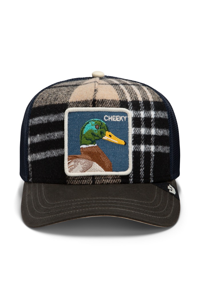 Goorin Bros Czapka z daszkiem trucker z dodatkiem wełny Brit Cheeky 101.3436 granatowy AW26
