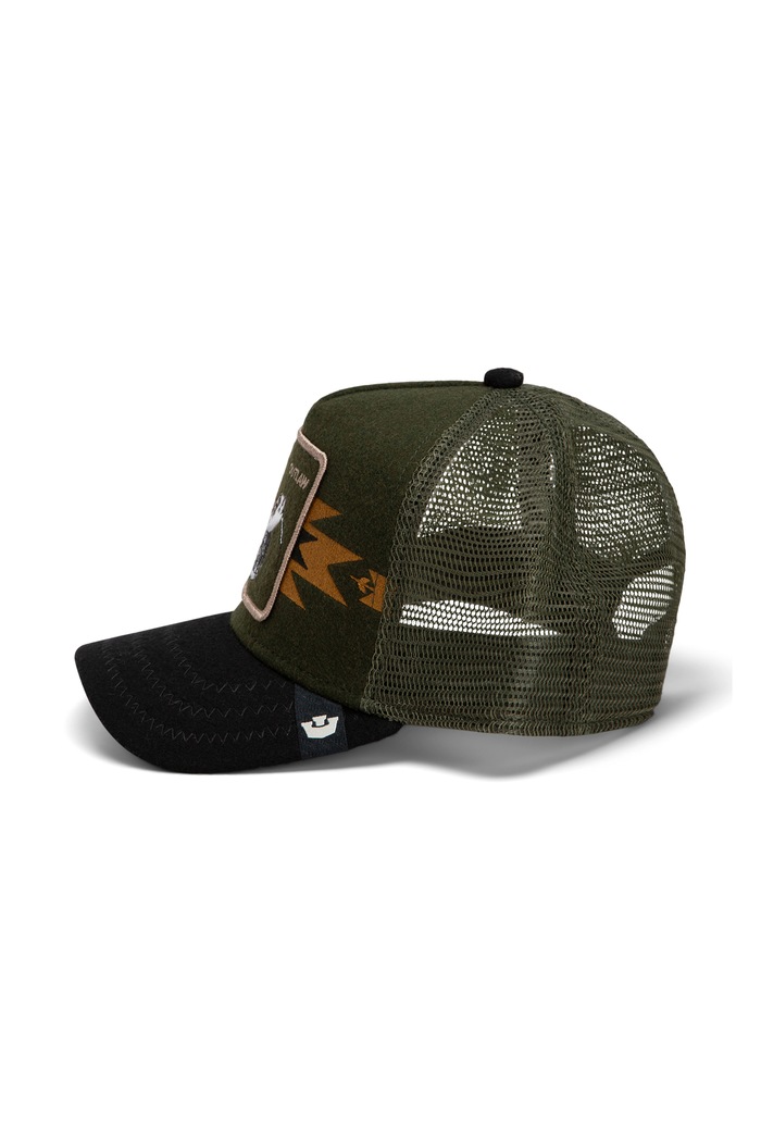 Akcesoria Goorin Bros Czapka z daszkiem trucker z dodatkiem wełny Canyon Outlaw 101.3135 zielony