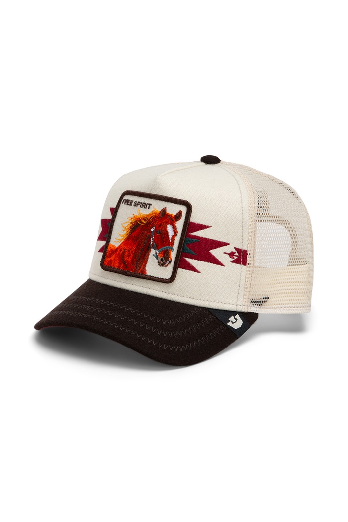 Goorin Bros Czapka z daszkiem trucker z dodatkiem wełny Canyon Free Spirit beżowy 101.3132