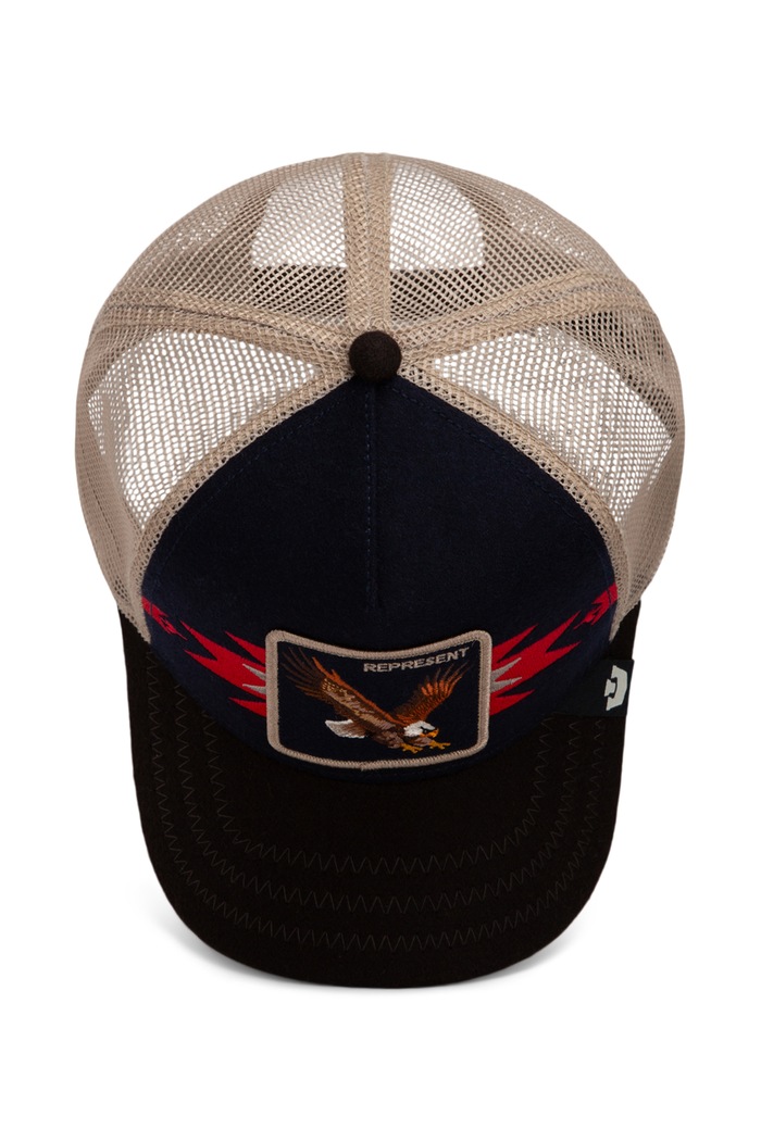 Czapka z daszkiem trucker z dodatkiem wełny Canyon Represent Goorin Bros granatowy 101.3129