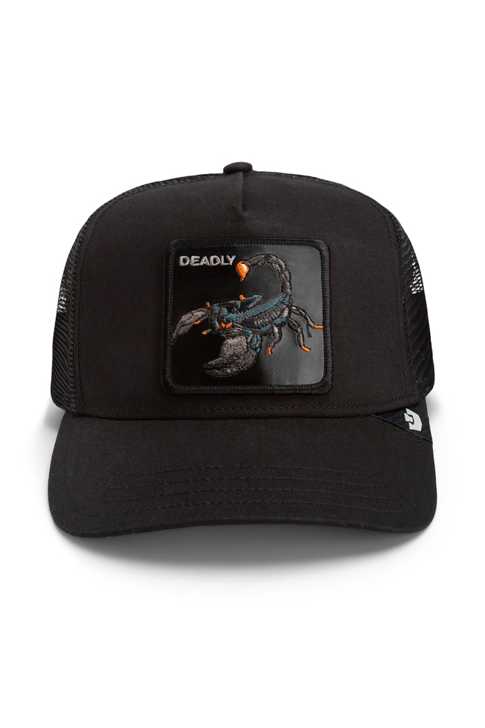 Goorin Bros Czapka z daszkiem trucker Deadly Scorpion 101.1661 czarny AW26