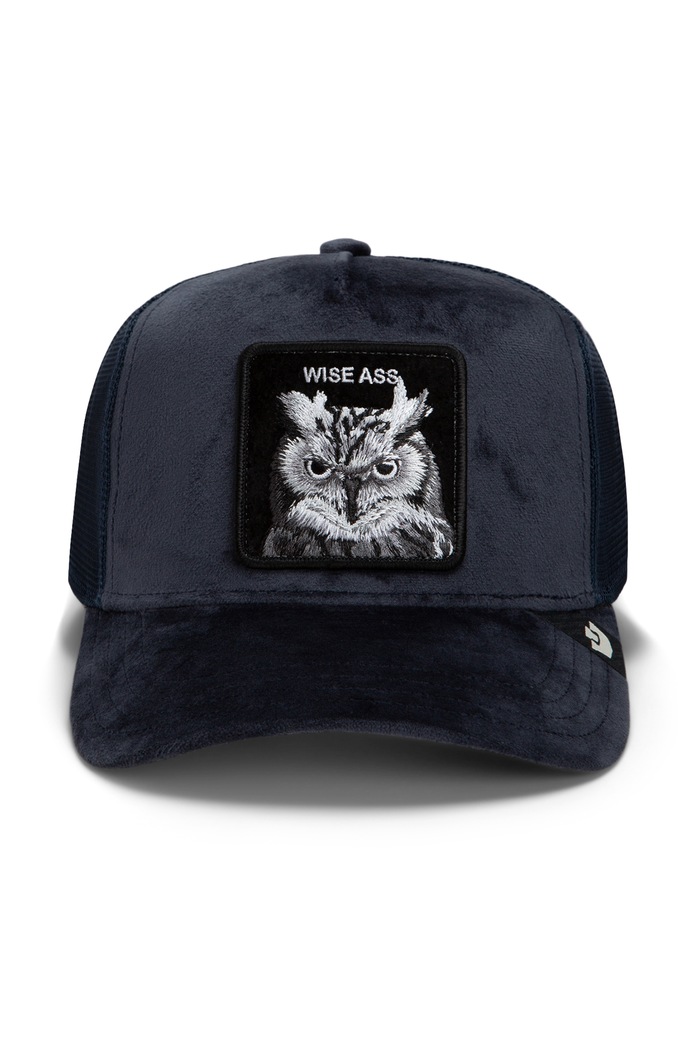 Goorin Bros Czapka z daszkiem trucker welurowa Velour Wise Ass 101.3678 granatowy AW26