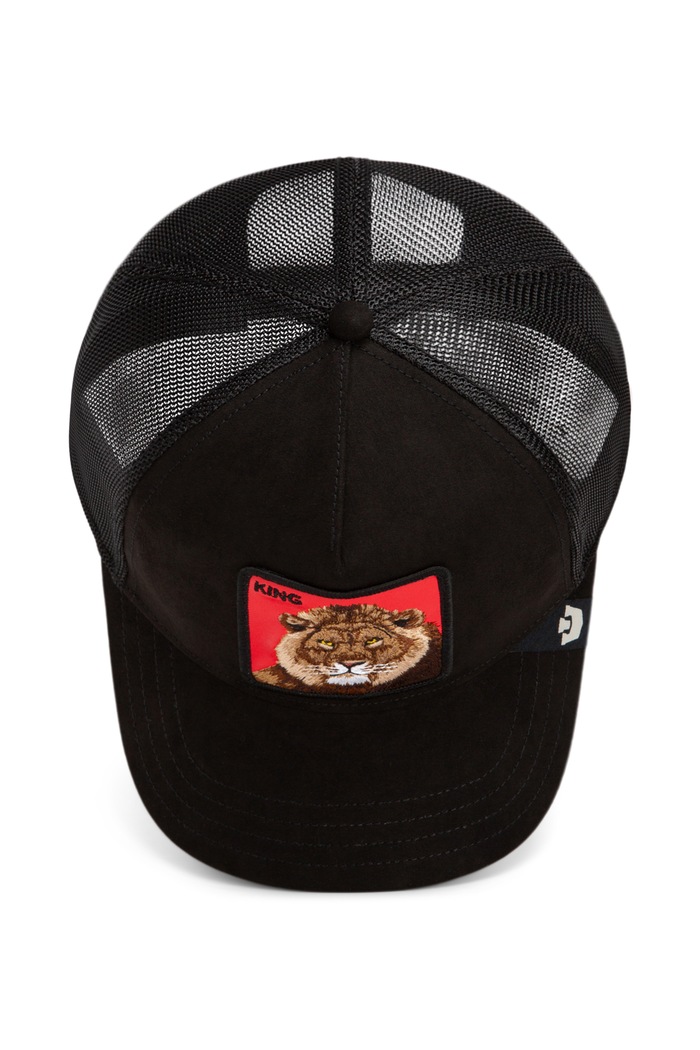 Czapka z daszkiem trucker Re Leone Rosso Goorin Bros czarny 101.3844