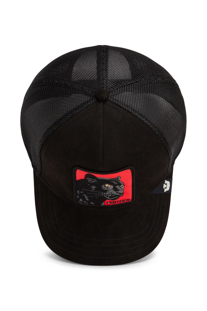Czapka z daszkiem trucker Pantera Nera Rossa Goorin Bros czarny 101.3843