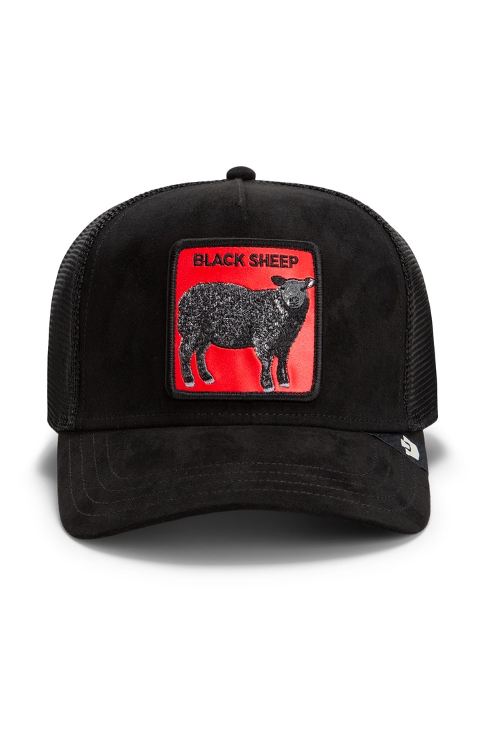 Goorin Bros Czapka z daszkiem trucker Pecora Nera Rossa 101.3841 czarny AW26