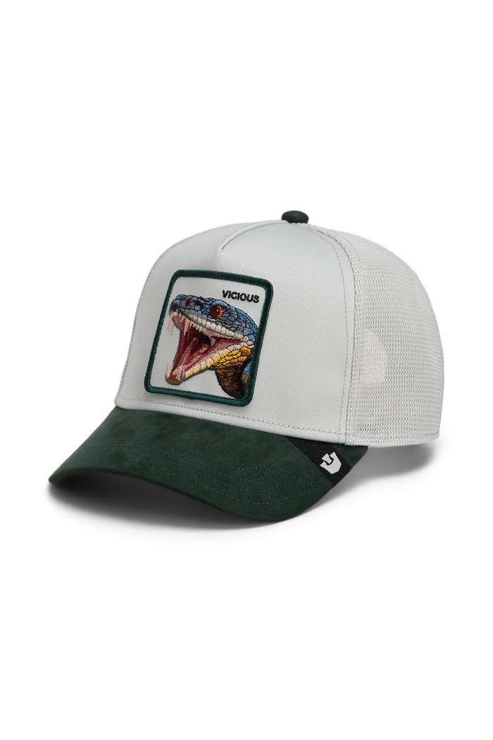 Goorin Bros Czapka z daszkiem trucker Suede Snake szary 101.3859