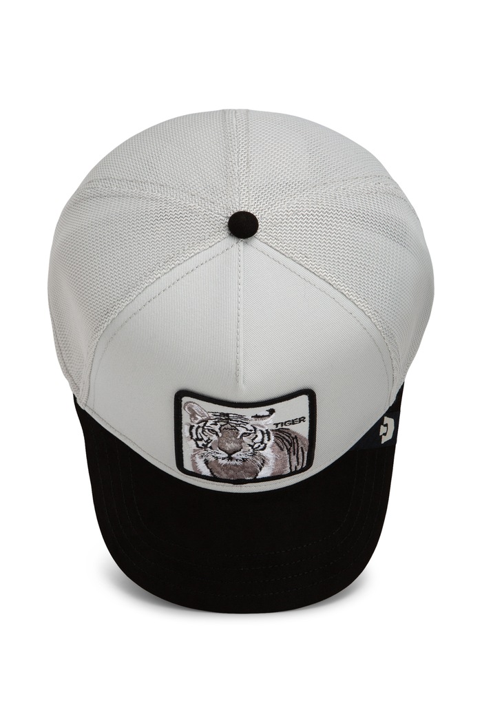 Czapka z daszkiem trucker Suede Tiger Goorin Bros szary 101.3833