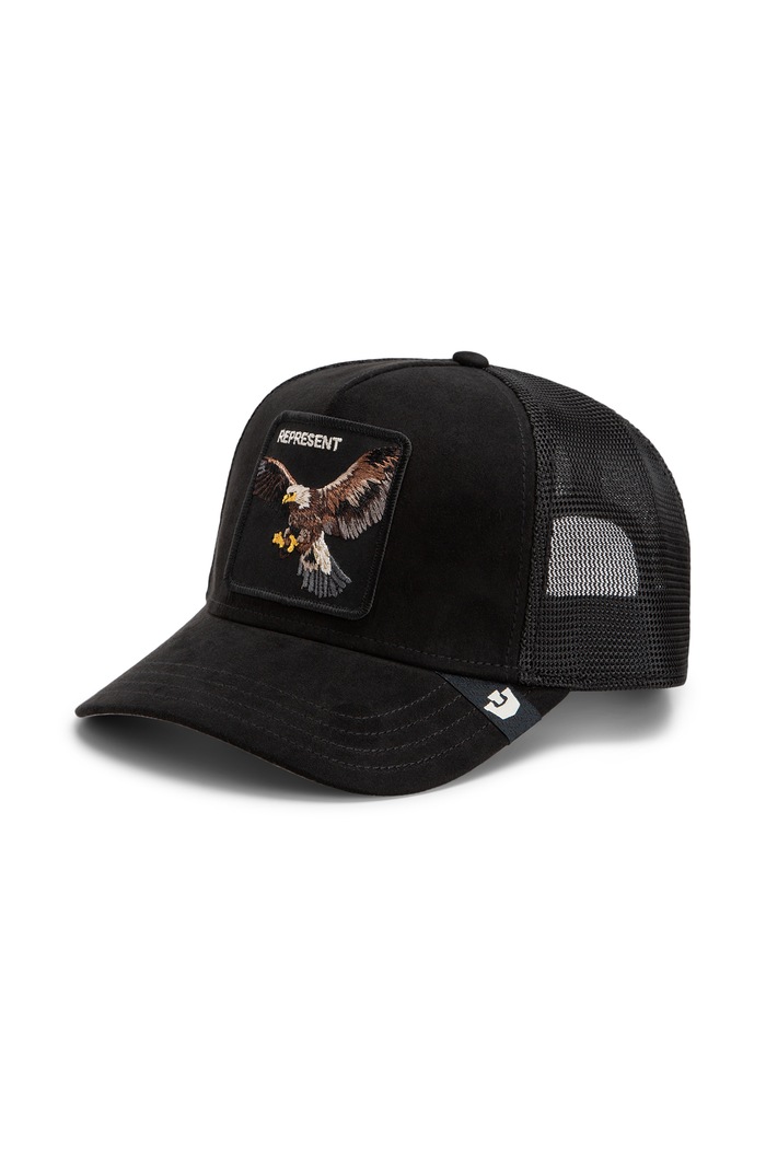 Goorin Bros Czapka z daszkiem trucker Suede Represent Eagle Trucker czarny 101.3763