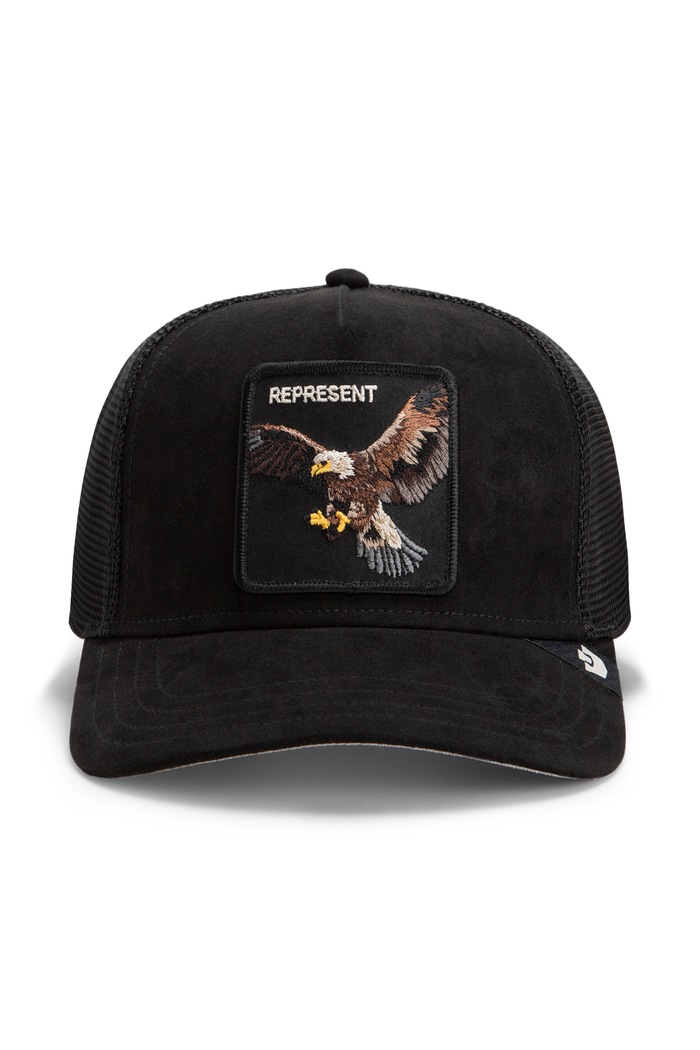 Goorin Bros Czapka z daszkiem trucker Suede Represent Eagle Trucker 101.3763 czarny AW26