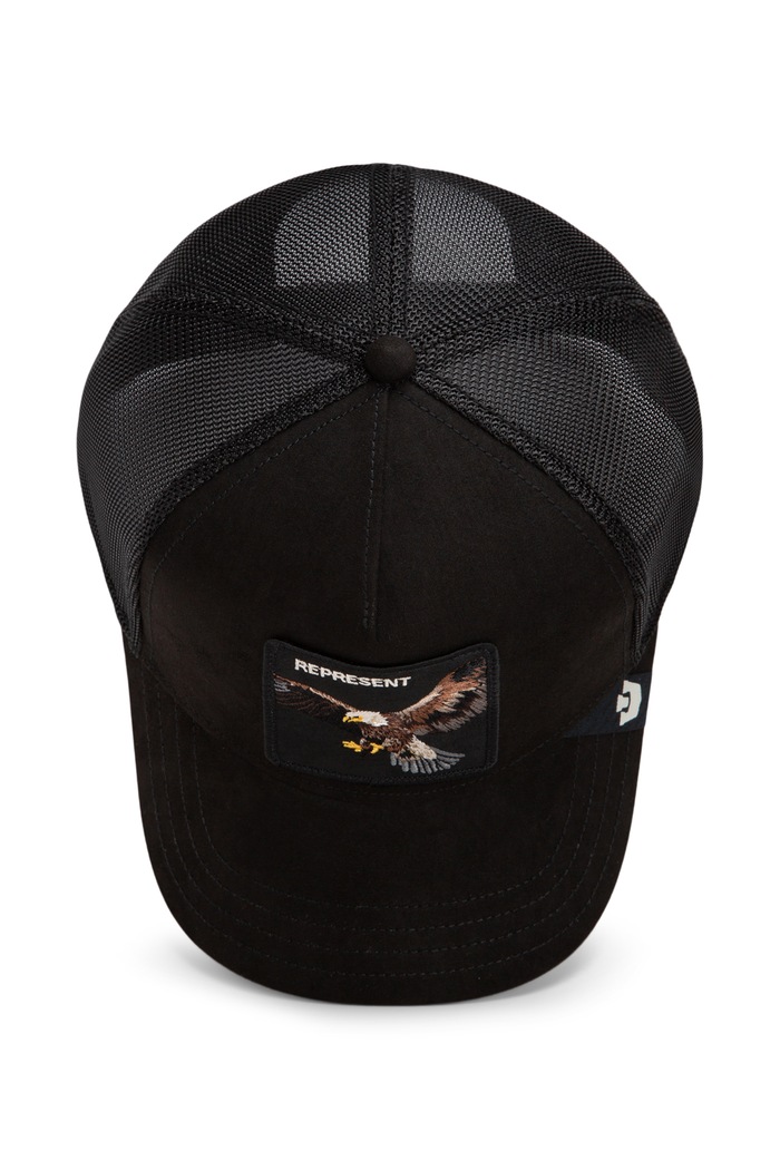Czapka z daszkiem trucker Suede Represent Eagle Trucker Goorin Bros czarny 101.3763