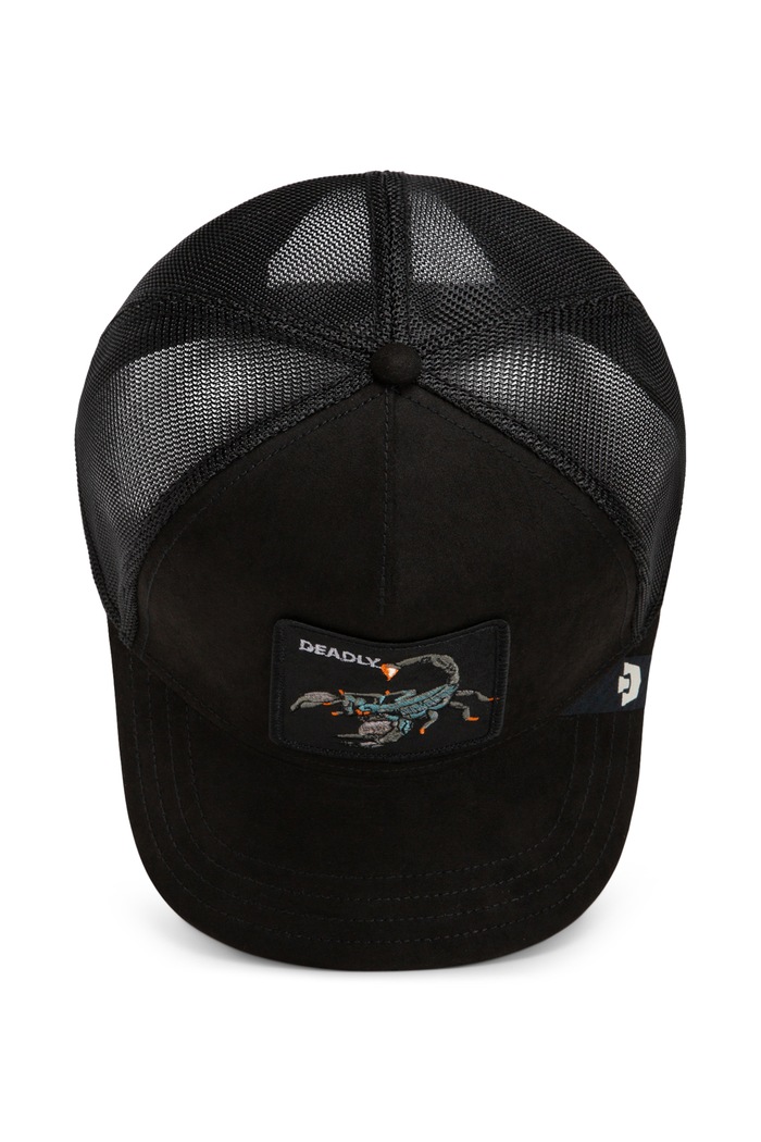 Czapka z daszkiem trucker Suede Scorpion Goorin Bros czarny 101.2850