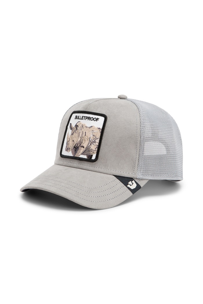 Goorin Bros Czapka z daszkiem trucker Suede Rhino szary 101.3160