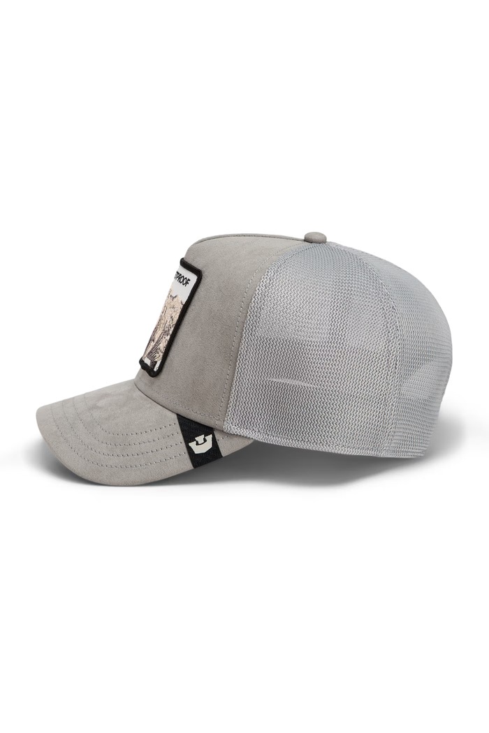 Akcesoria Goorin Bros Czapka z daszkiem trucker Suede Rhino 101.3160 szary