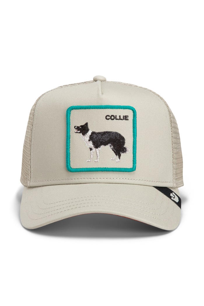 Goorin Bros Czapka z daszkiem trucker Shadow Border Collie 101.3406 beżowy AW26