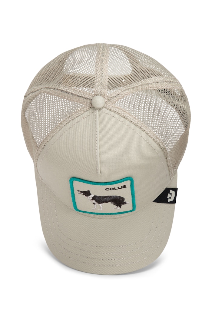 Czapka z daszkiem trucker Shadow Border Collie Goorin Bros beżowy 101.3406