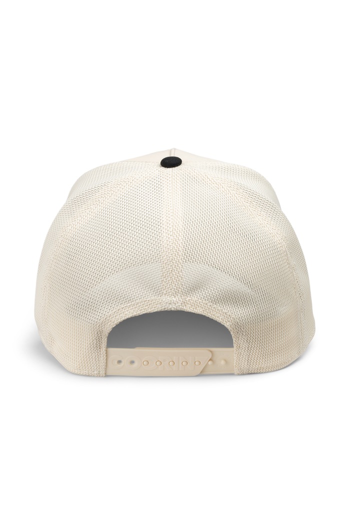Czapka z daszkiem trucker Faux Leather Doberman Goorin Bros 101.3166 biały